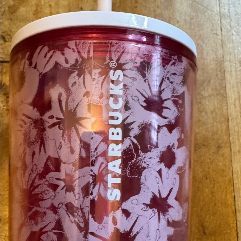Starbucks pink Hibiscus 24 oz Venti cold tumbler Washington DC - Picture 2 of 10